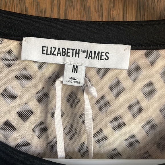 Elizabeth and James Leda Lattice Mesh Crop Top - Picture 3 of 10